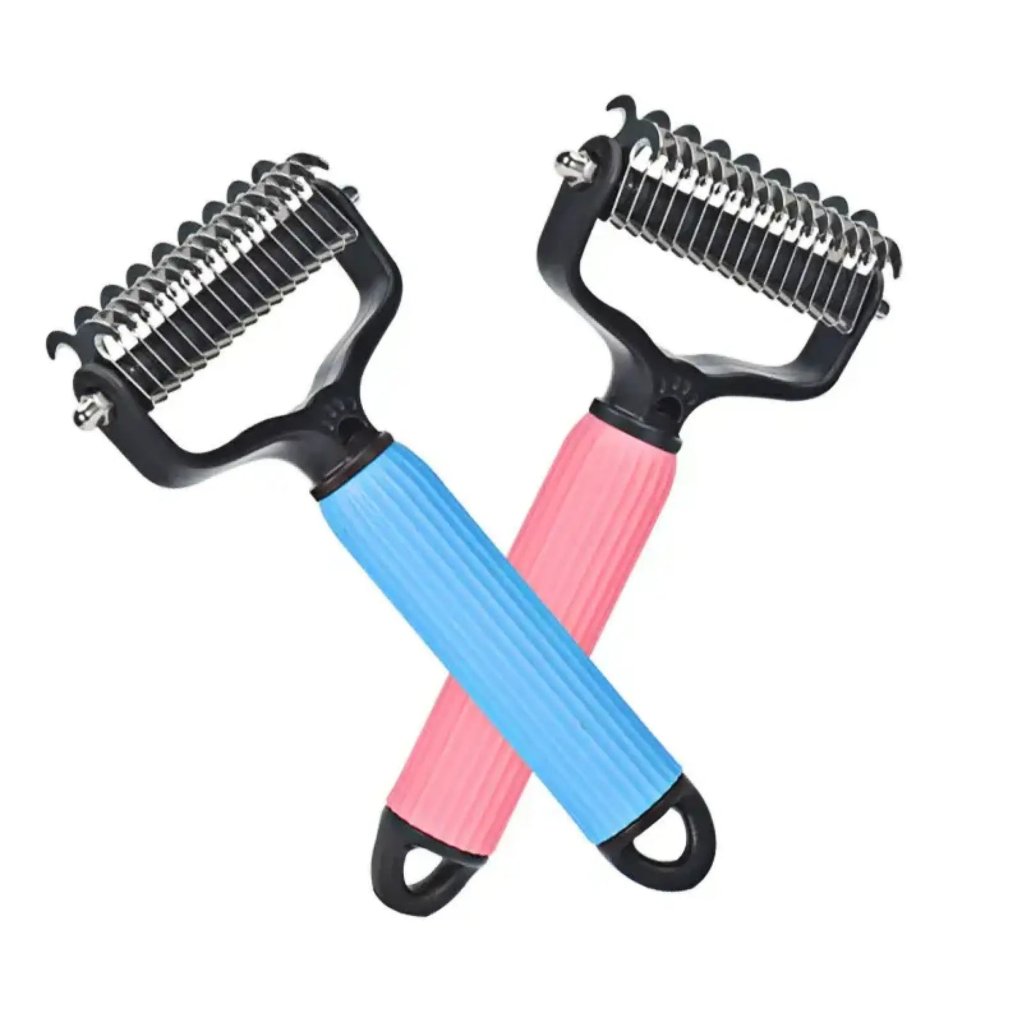 Premium Double-Sided Pet Detangling Comb: Stainless Steel Deshedding & Grooming Tool for Dogs
