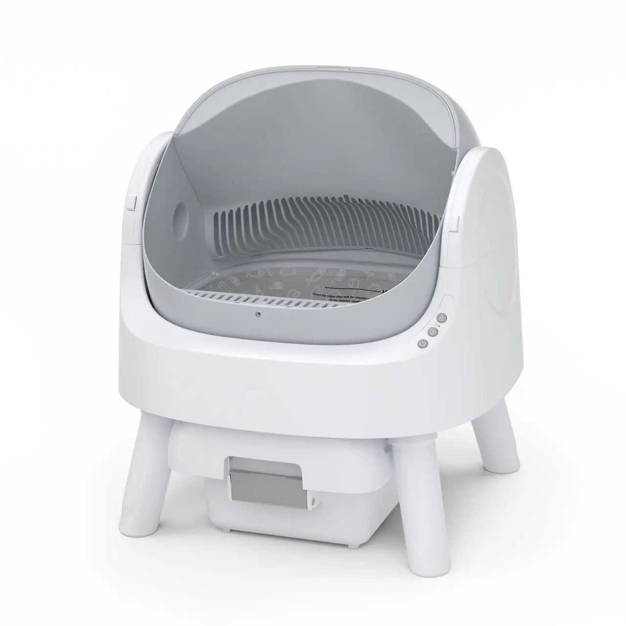 Petpivot Autoscooper 11: Open-Top Self-Cleaning Cat Litter Box with Odor Control (Trash Bags Included)