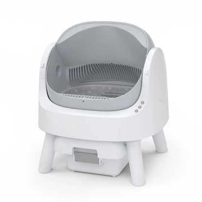 Petpivot Autoscooper 11: Open-Top Self-Cleaning Cat Litter Box with Odor Control (Trash Bags Included)