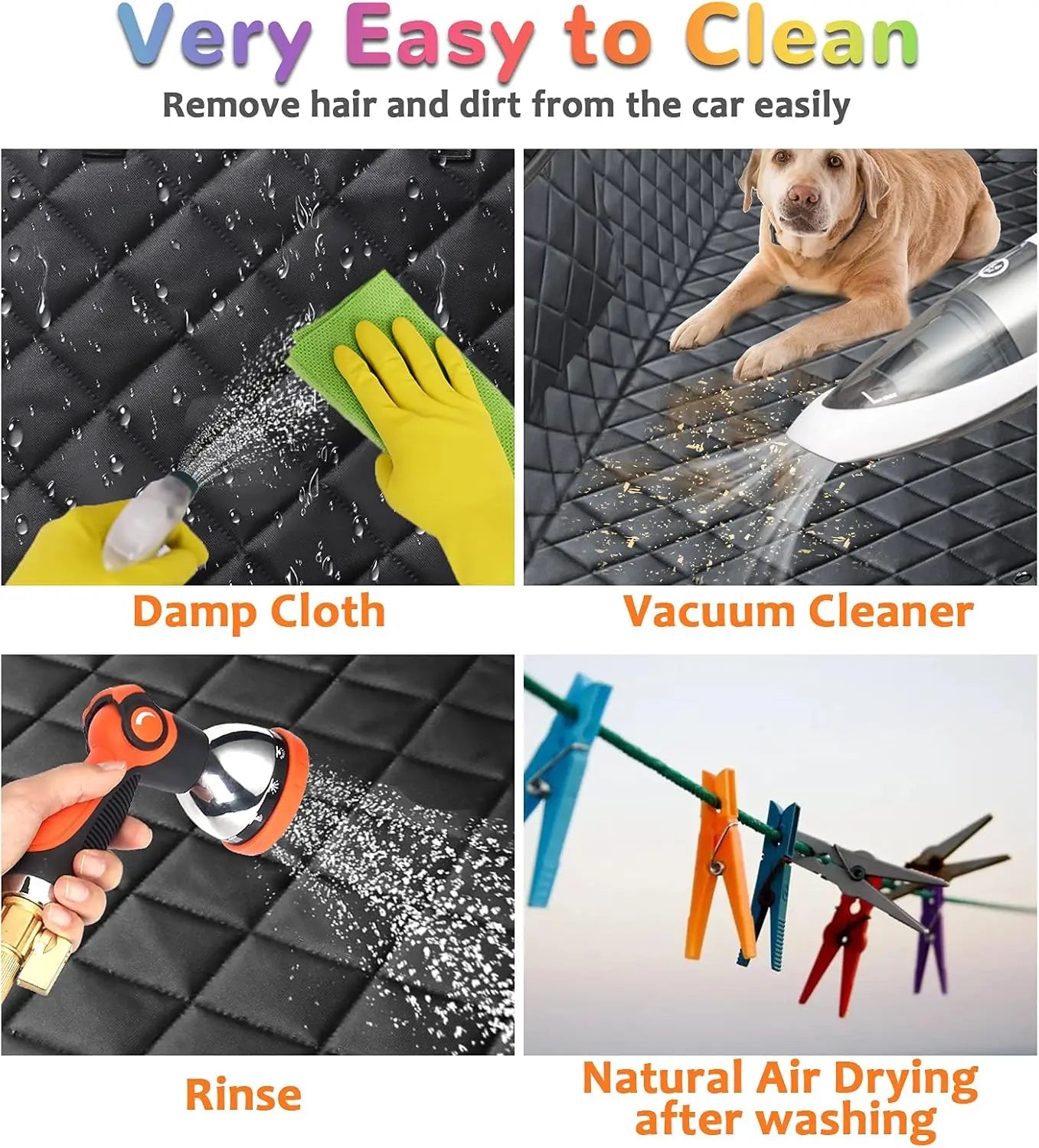 Dog Car Hammock Cover - Waterproof, Heavy-Duty, Scratch-Proof, Nonslip, Soft Protector for Cars, Trucks, Suvs | Waterproof Seat Protectors