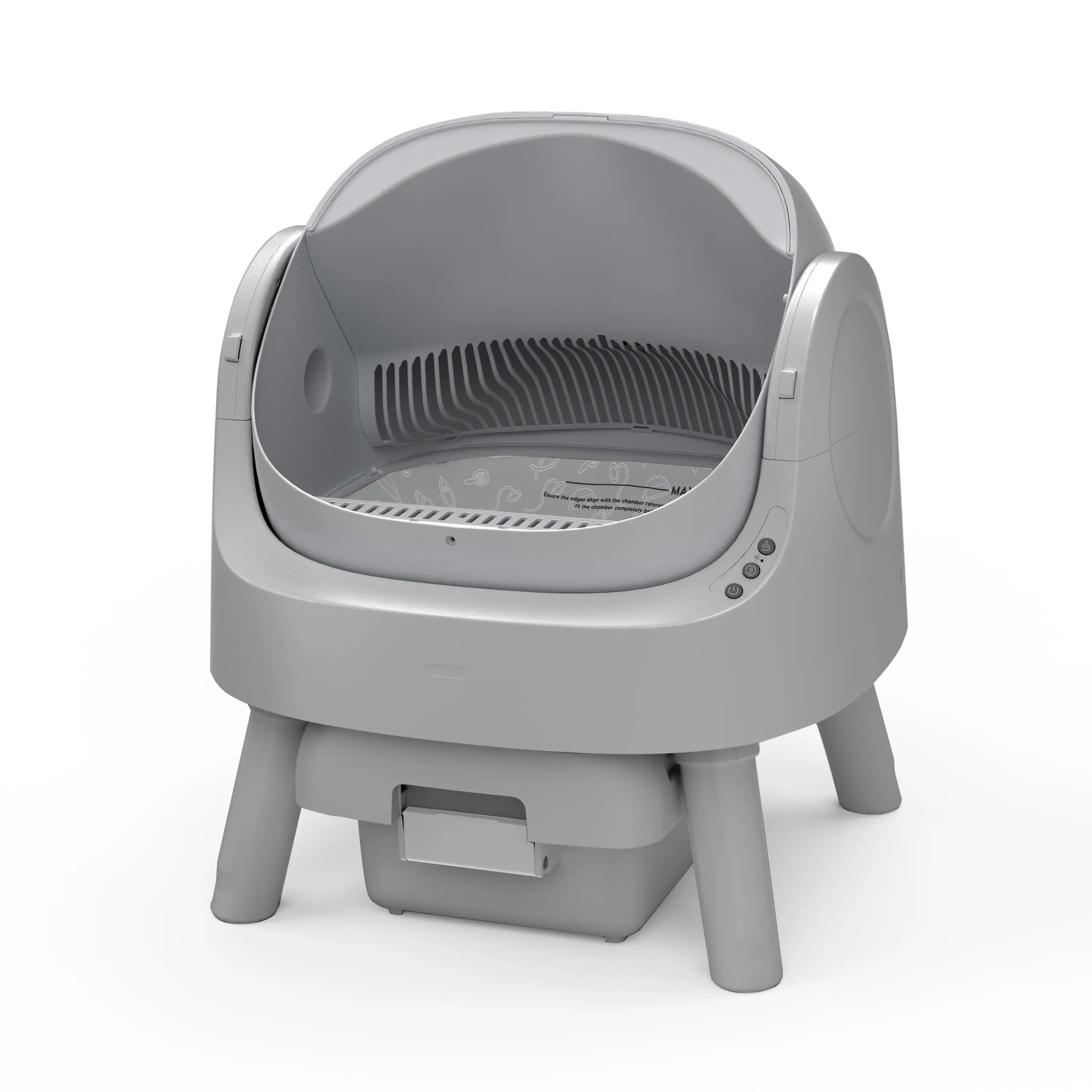 Petpivot Autoscooper 11: Open-Top Self-Cleaning Cat Litter Box with Odor Control (Trash Bags Included)