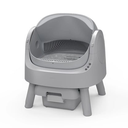 Petpivot Autoscooper 11: Open-Top Self-Cleaning Cat Litter Box with Odor Control (Trash Bags Included)
