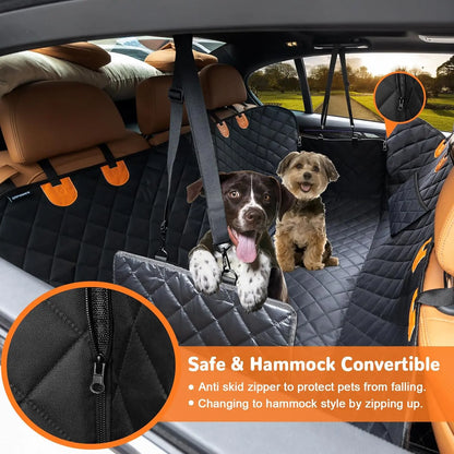 Dog Car Hammock Cover - Waterproof, Heavy-Duty, Scratch-Proof, Nonslip, Soft Protector for Cars, Trucks, Suvs | Waterproof Seat Protectors