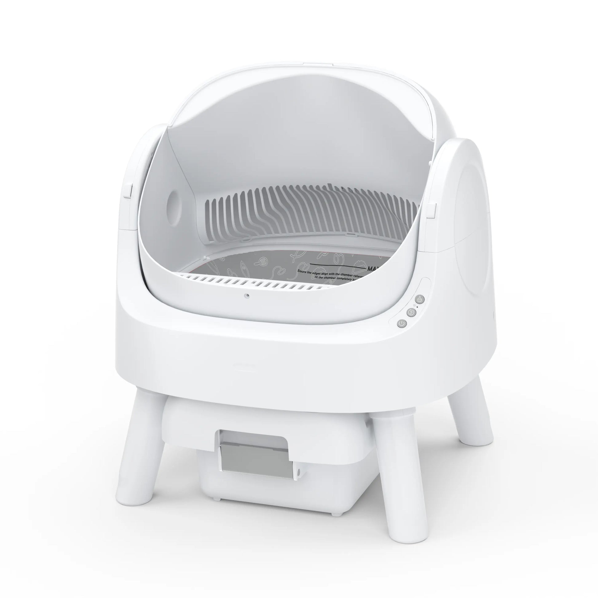 Petpivot Autoscooper 11: Open-Top Self-Cleaning Cat Litter Box with Odor Control (Trash Bags Included)