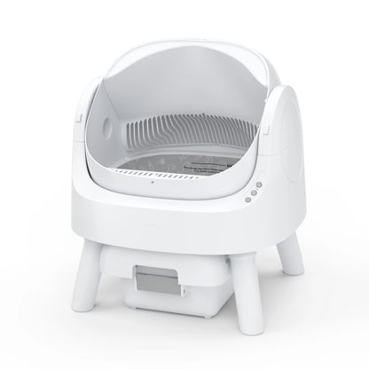 Petpivot Autoscooper 11: Open-Top Self-Cleaning Cat Litter Box with Odor Control (Trash Bags Included)