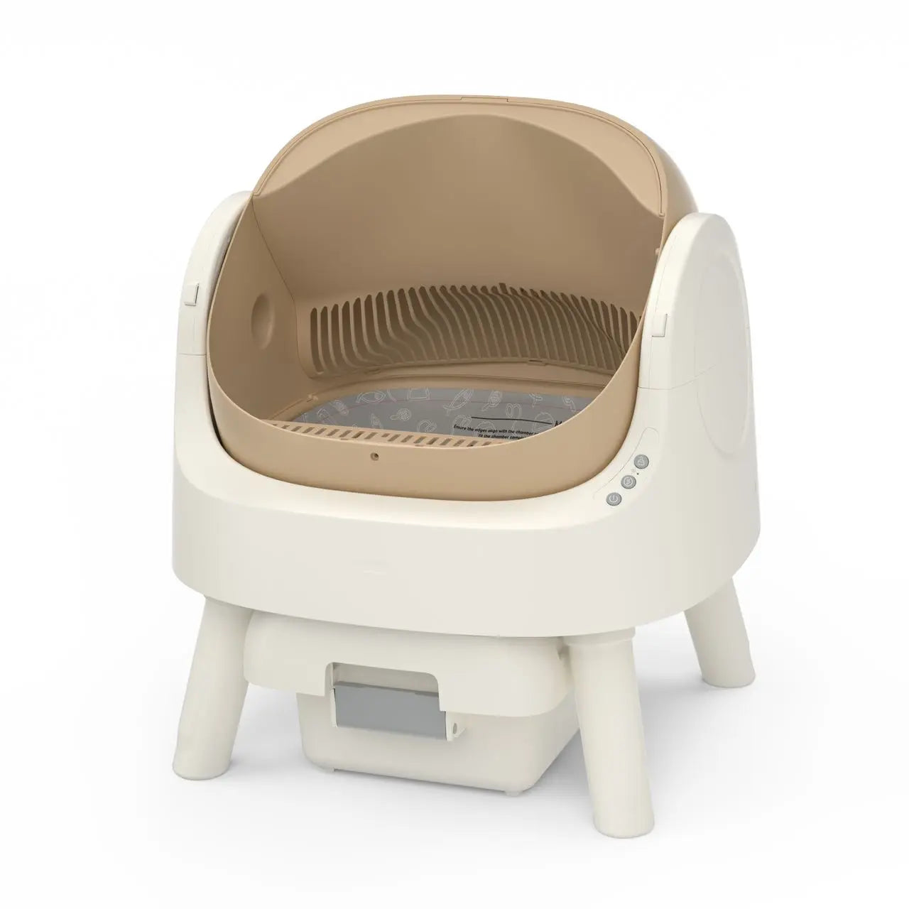 Petpivot Autoscooper 11: Open-Top Self-Cleaning Cat Litter Box with Odor Control (Trash Bags Included)